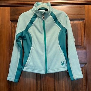 Girls Spyder Fleece Zip Up Jacket